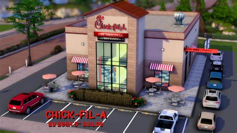 chick fil a sims 4 build