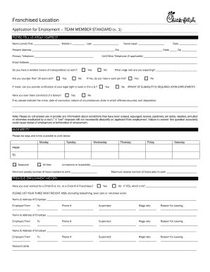 chick-fil-a job application form