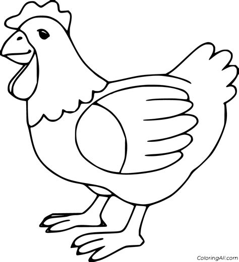 Chicken Coloring Pages Pdf