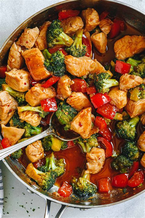 THE BEST Teriyaki Chicken Stir Fry Recipe Healthy Fitness Meals