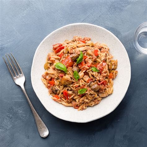 chicken cacciatore with orzo pasta