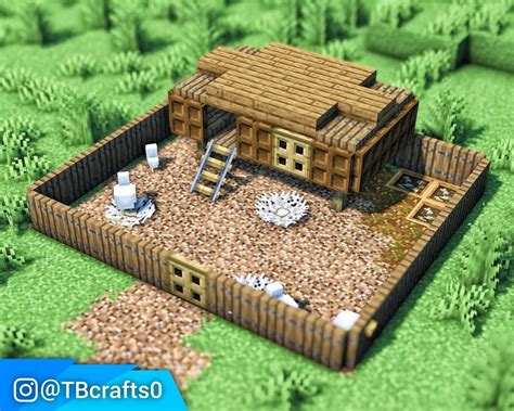 Chicken Coop Minecraft Design