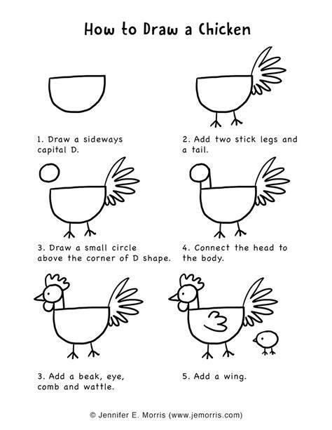 chicken directed drawing