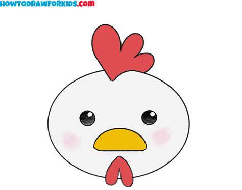 chicken drawing face
