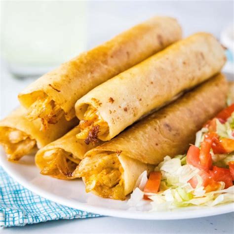 Chicken Flautas Dinner