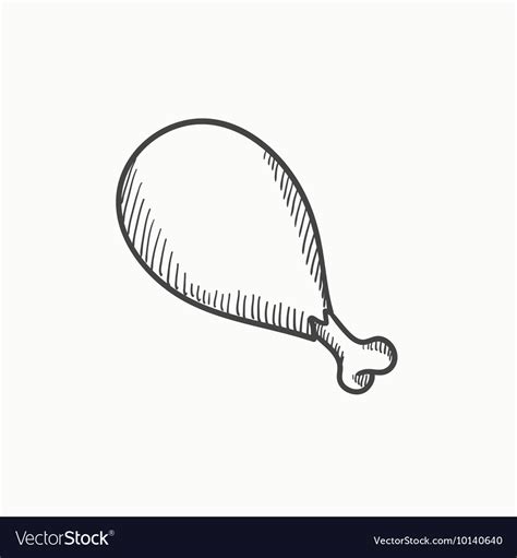 chicken leg drawing