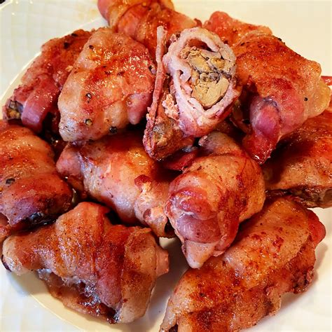 chicken livers bacon wrapped