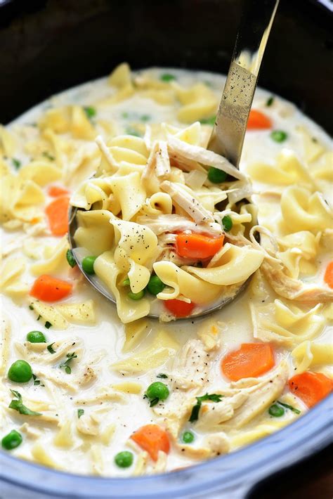 chicken noodle slow cooker soup