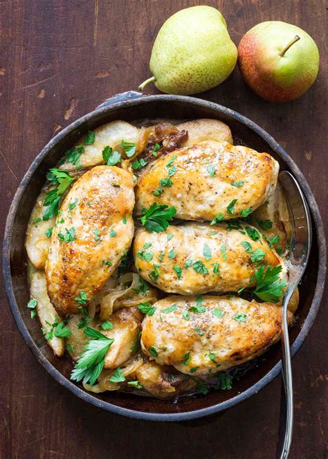 Chicken Pears Maple Syrup