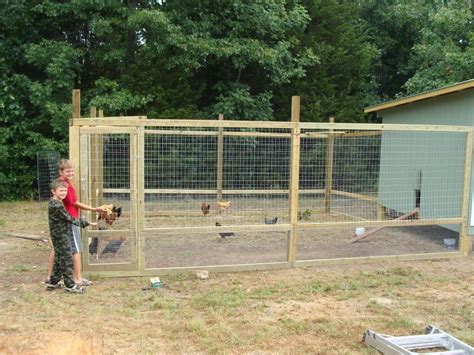 Chicken Run On Fence