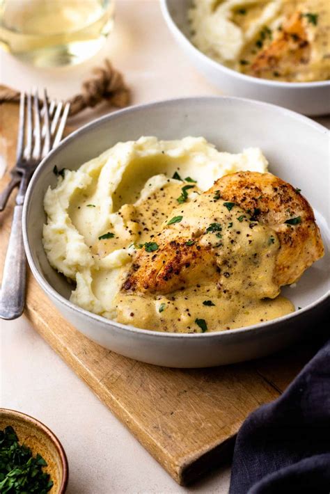 Chicken Sauce Mashed Potatoes