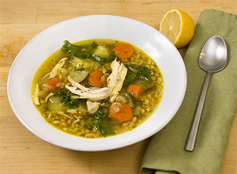 chicken soup with farro