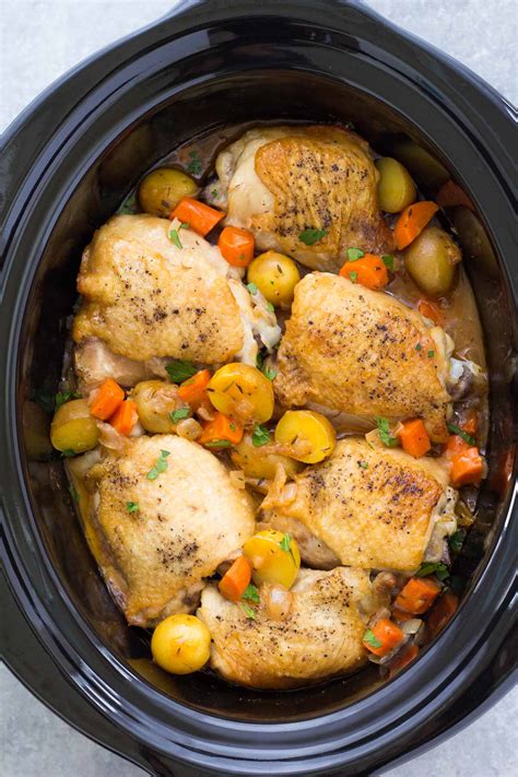 Easy Chicken Thigh Crock Pot Recipes