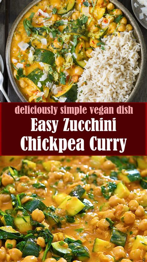 Chickpea Curry Zucchini