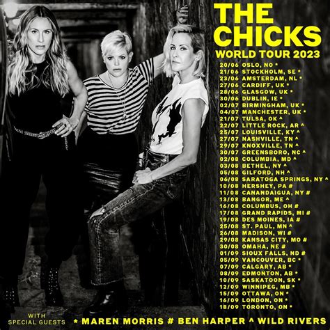 chicks 2023 tour playlist