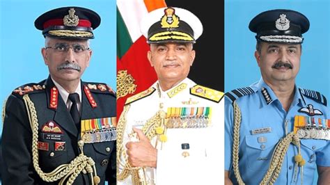 chief of all three forces in india