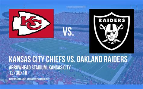 chiefs vs raiders game tickets