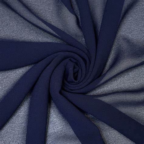 chiffon navy blue