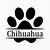 chihuahua paw print