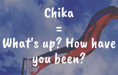 chika meaning tagalog