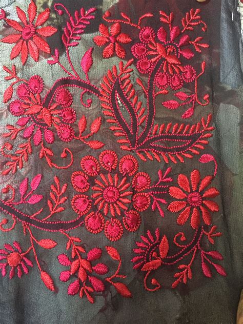 chikan embroidery designs for suits