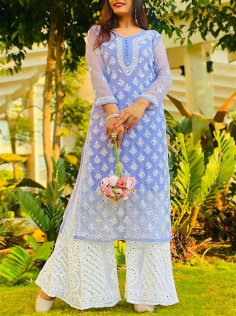 chikankari kurti set