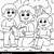 child reading bible coloring page