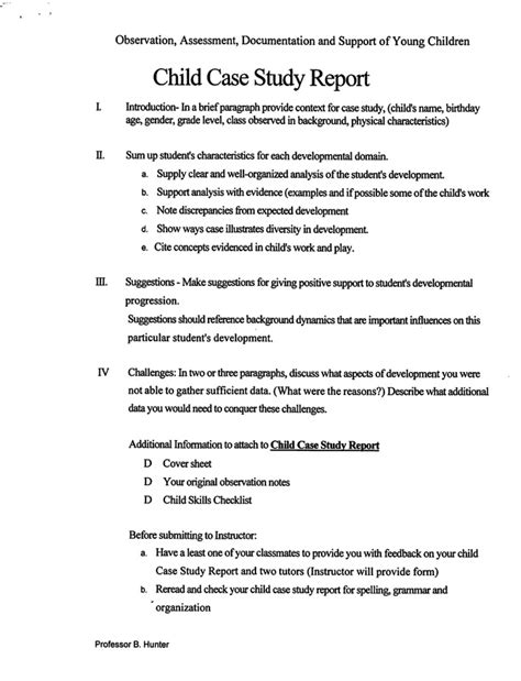 child case study examples pdf