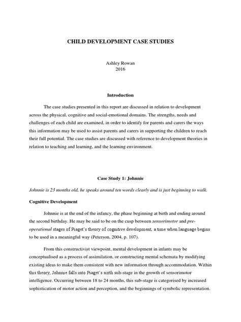 child development case study examples pdf
