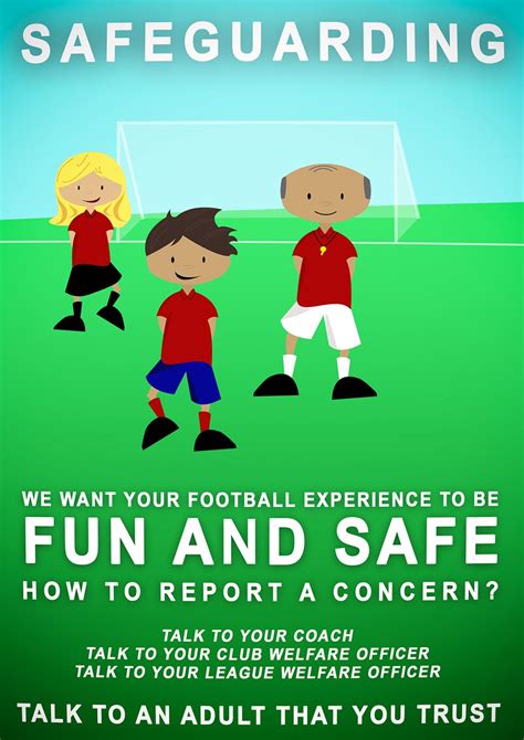 child friendly safeguarding policy football