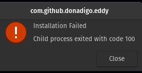 child process exited with code 100