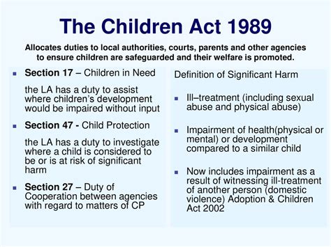 Child Protection Act Section 17