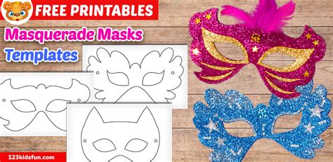 Children's Masquerade Mask Template
