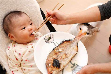 Children Eating Fish