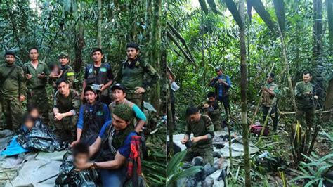 children rescued from jungle