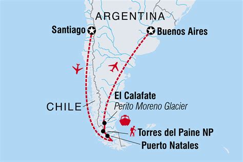 chile and argentina patagonia itinerary
