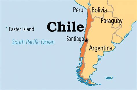 chile capital city map