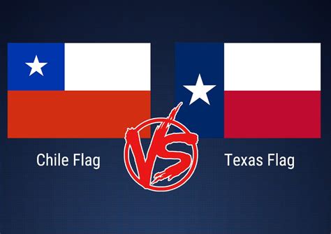 chile flag and texas flag