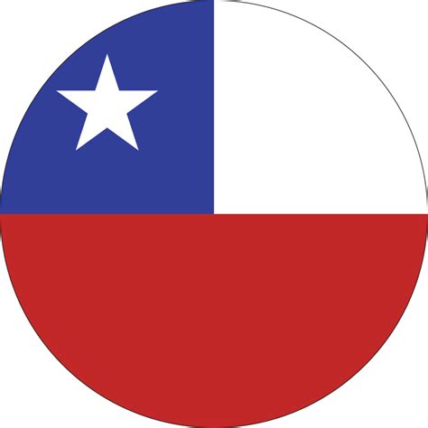 chile flag circle