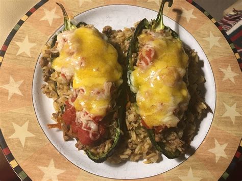 chile relleno with ground beef and cheese