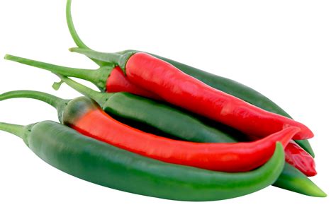 chile rojo y verde