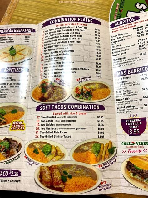 chile verde slauson and western menu photos