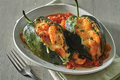 chiles rellenos de camaron