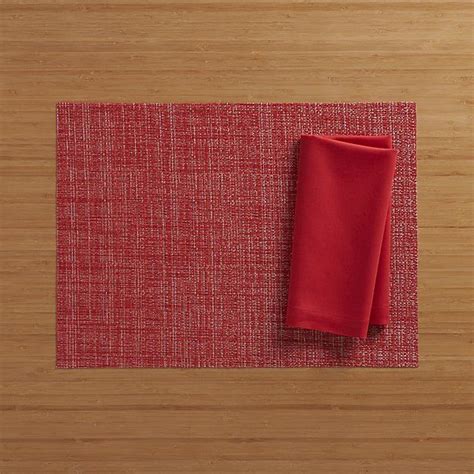 chilewich placemats red