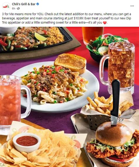 chili's 3 for me menu with prices