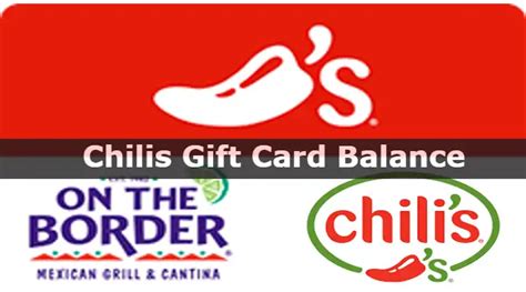 chili's gift card balance check online