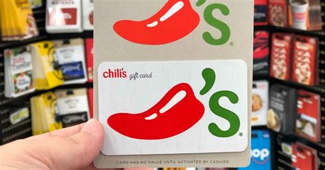 chili's gift card specials