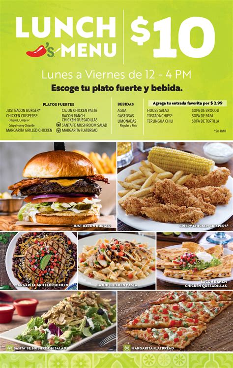 chili's lunch menu with prices