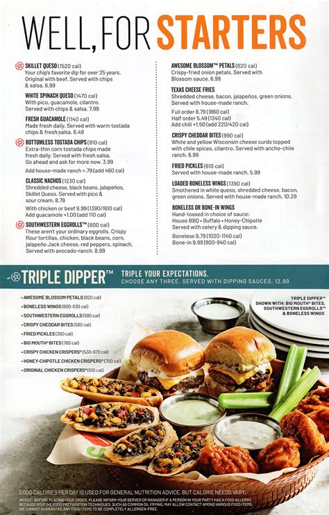 chili's menu order online