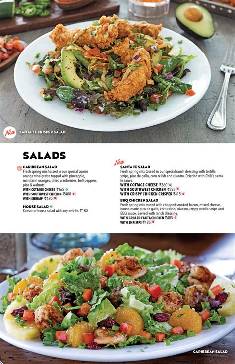 chili's salad menu with prices 2021